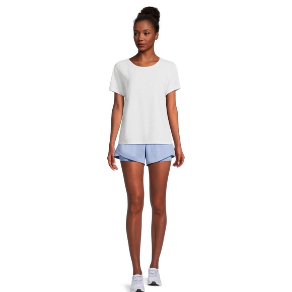 Women’s Running Shorts with Bike Liner, 4” Inseam,color: blue birch - Picture 4 of 5